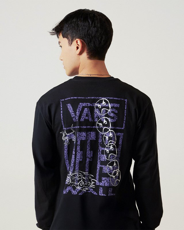Camiseta Try Hard Ls Black | Vans
