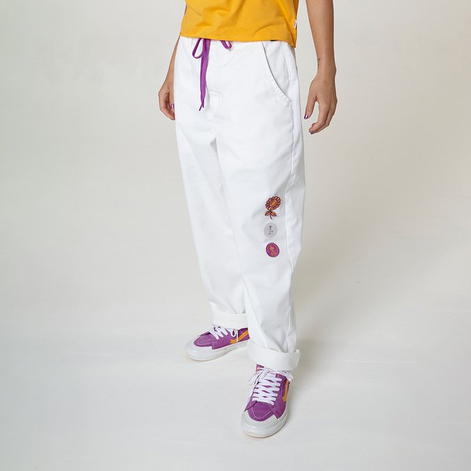 CALÇA AUTHENTIC W CHINO VANS X YNDI ASP MARSHMALLOW