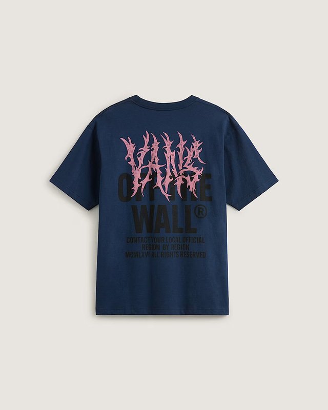 Camiseta Metal Wall Ss Navy Awall
