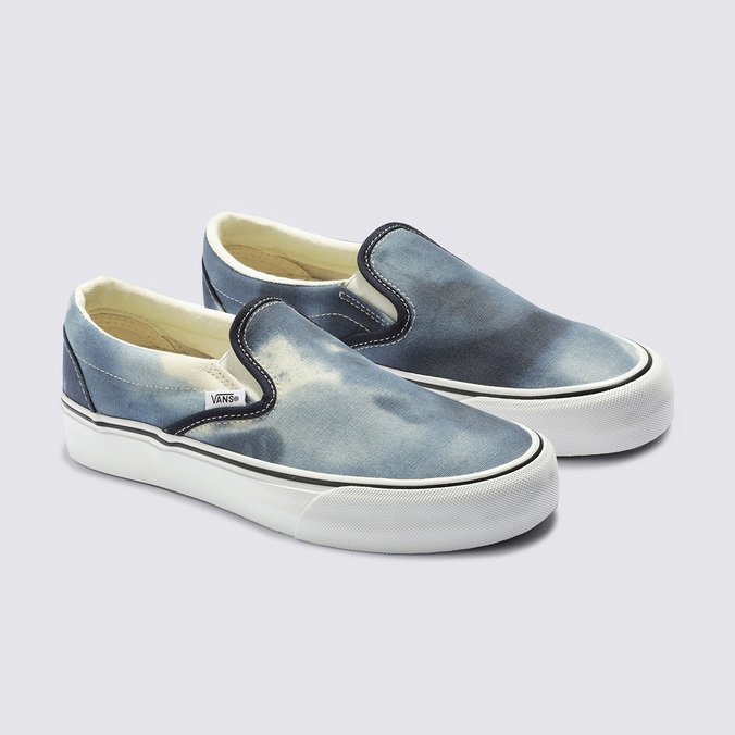 Tênis Slip-On Sf Bleach Wash Blue