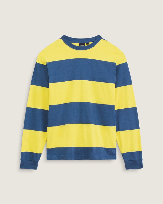 Camiseta Manga Longa Rugby Stripe Knit Dusty Gold