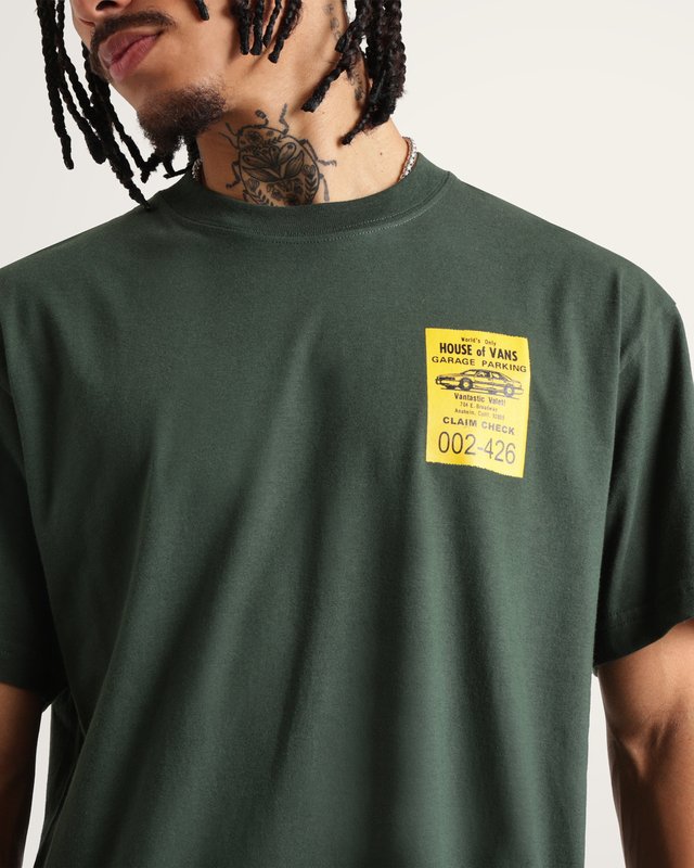 Camiseta Manga Curta Vans Valet Oil Green