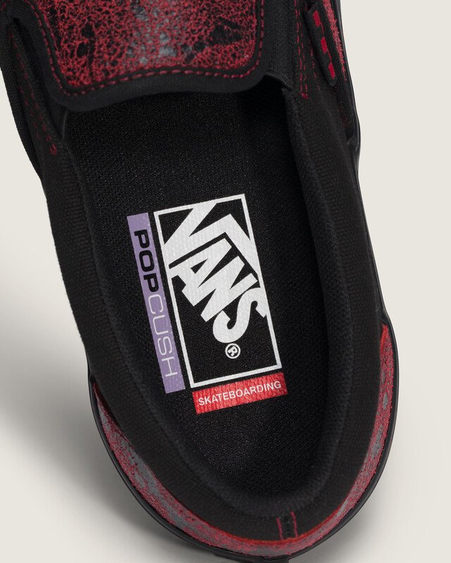 Tênis Skate Slip-On Halloween Saw Red Black