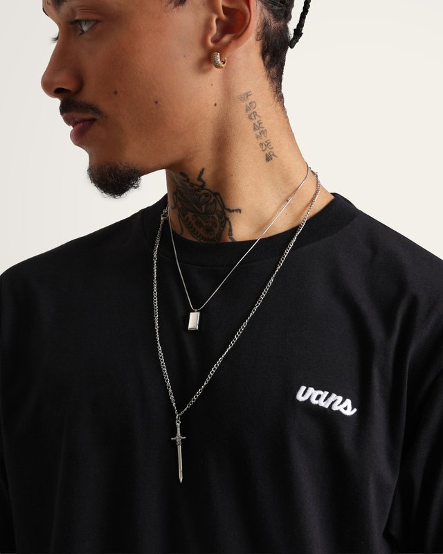 Camiseta Manga Curta Scripted Black