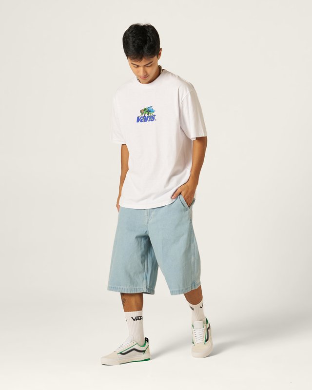 Bermuda Authentic Chino Baggy Denim Light Stonewash