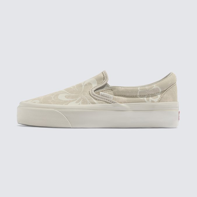 Tênis Slip-On Mte Floral Stain Vintage White