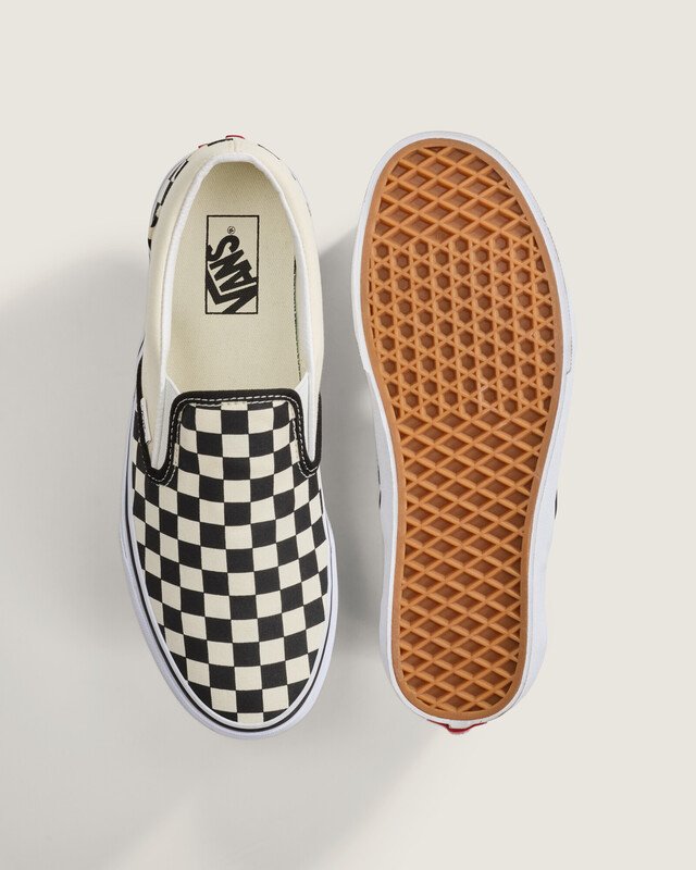Tênis Slip-On Checkerboard Black White