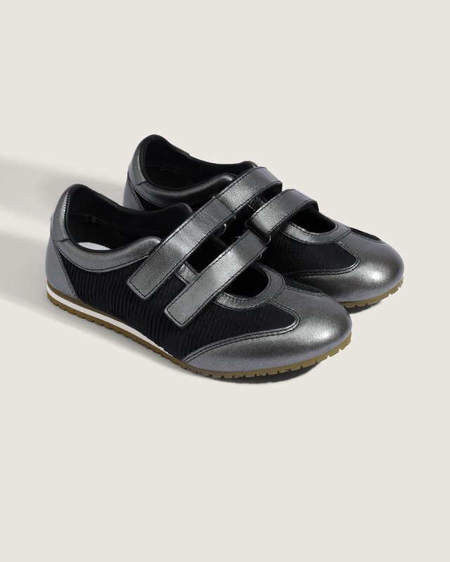 Tênis Mary Jane Pleat Black