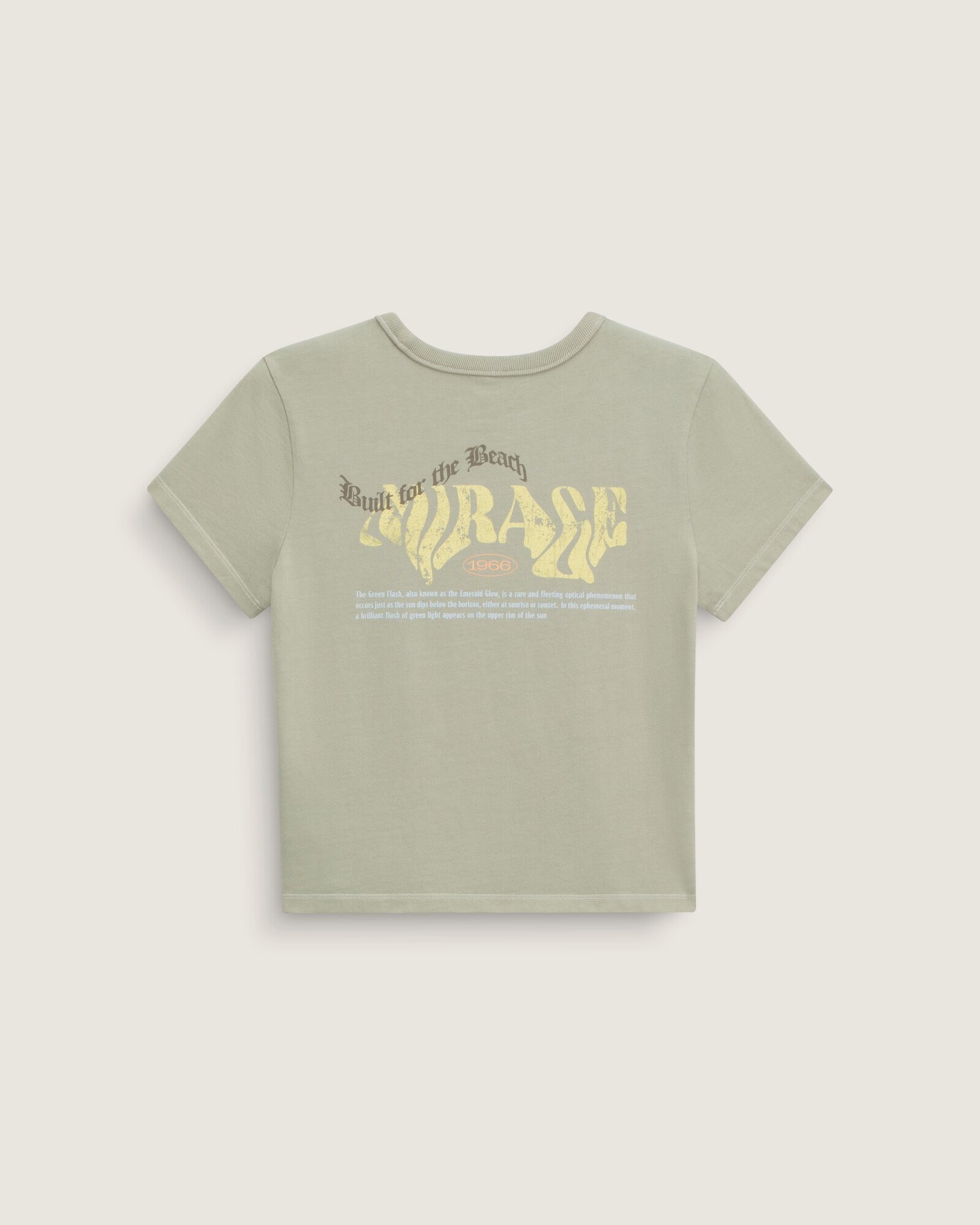 Camiseta Manga Curta Baby Tee Pipe Dream Soft Sage | Vans