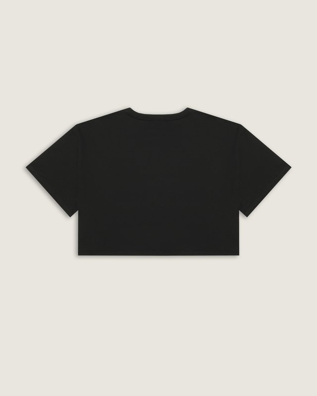 Camiseta Afterburn Relaxed Crop Ss Black Festivais