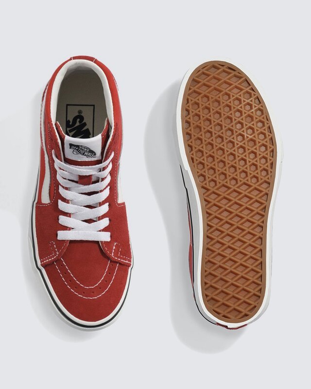 Tênis Sk8-Hi Vans Checkerboard Day Red True White