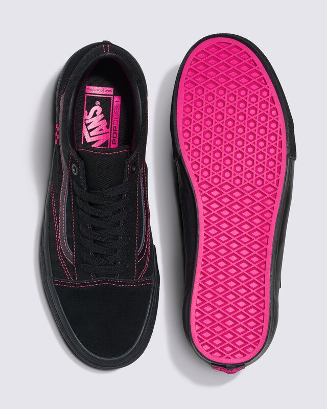 Tênis Skate Old Skool Neon Black Pink Vans