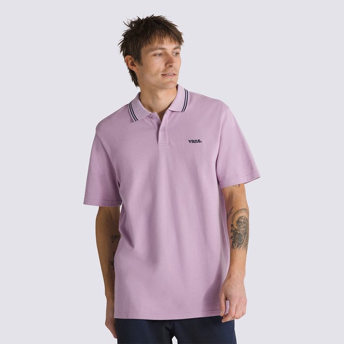 Camiseta Halecrest SS Polo Lavender Mist