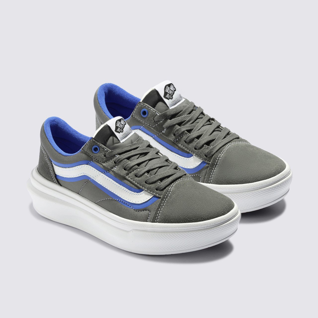 T nis Old Skool Overt Comfycush Pop Color Pewter White Vans