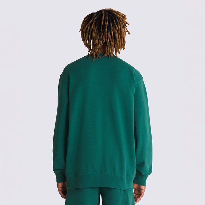 Moletom Original Standards Loose Crew Seasonal Hero: Knu Skool Bistro Green White