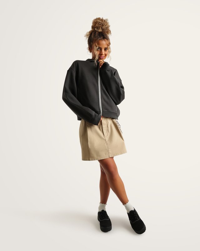 Jaqueta Alanna Fleece Faded Black
