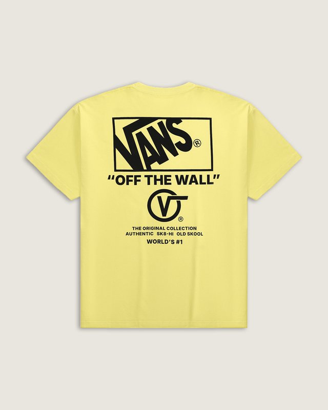 Camiseta Manga Curta Stacked Hi  Faded Yellow