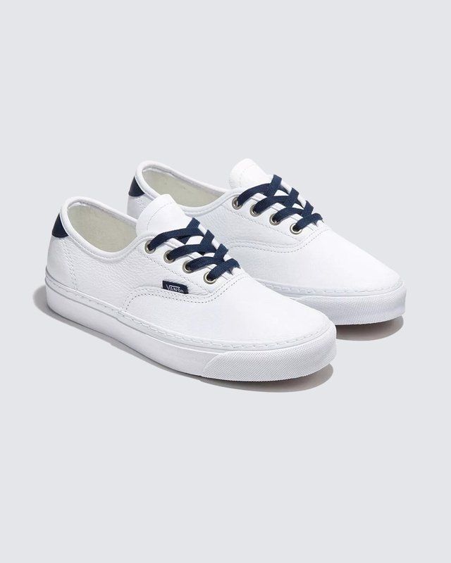 Tênis Authentic Leather White Navy