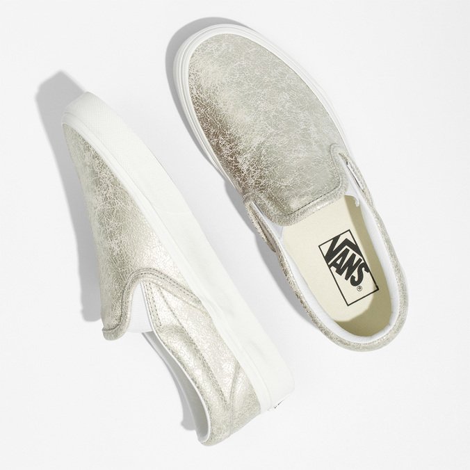 Tênis Classic Slip-On Silver
