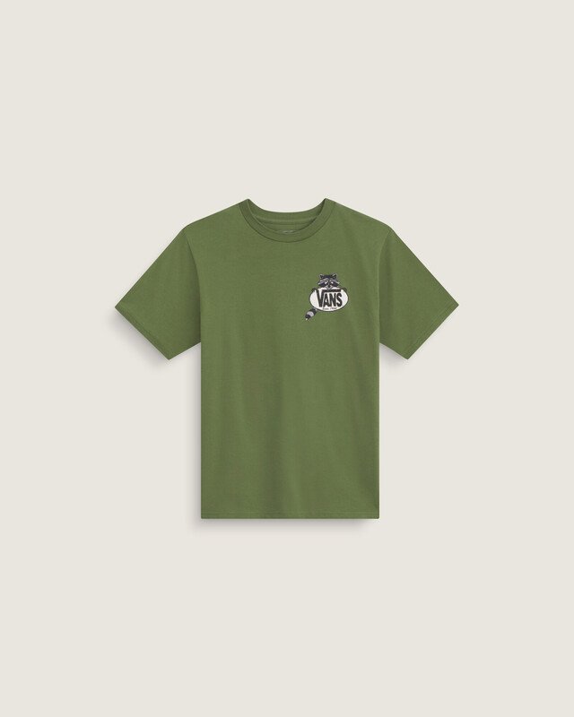 Camiseta Manga Curta Dumpster Raccoon Green Balsam Infantil