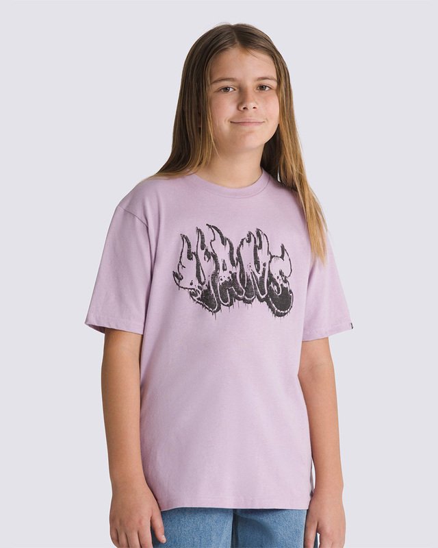 Camiseta Burnout SS Lavender Mist Infantil