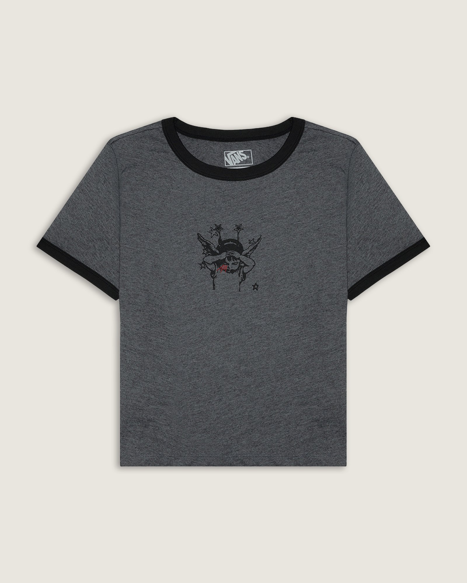 Camiseta Cruzing Ringer Tee Ss Asphalt Heather | Vans