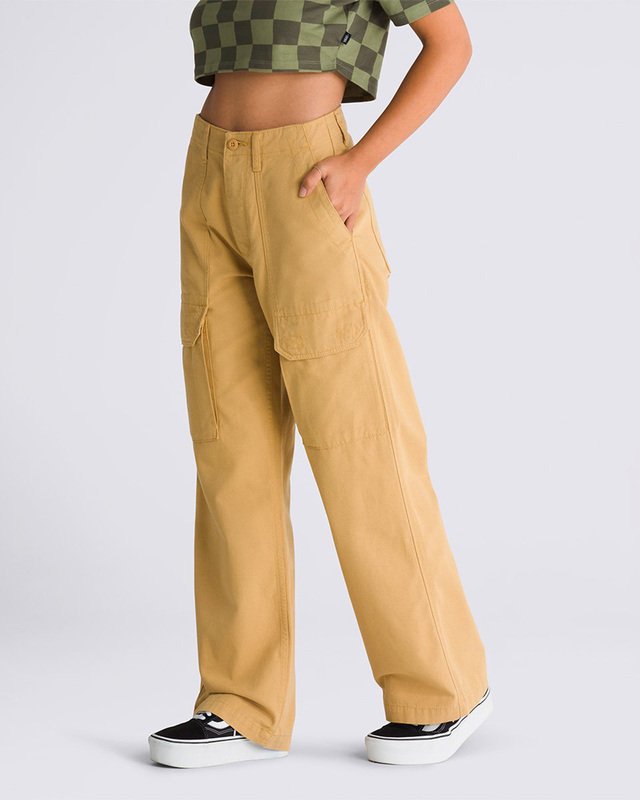 Calça Arroyo Wide Leg Cargo Pant Seasonal Hero: Authentic Pig Suede Gum Antelope