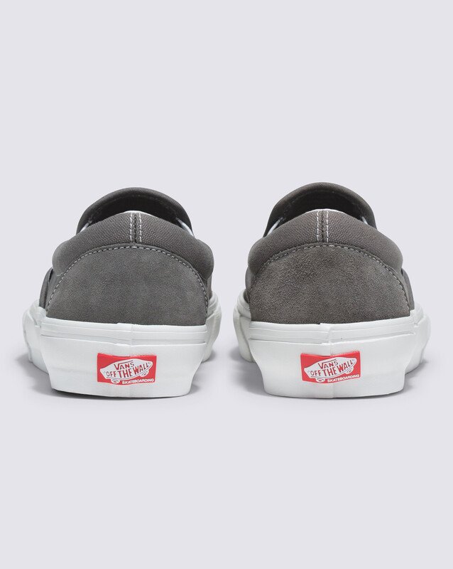 Tênis Skate Slip-On Pewter True White