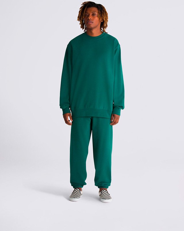 Moletom Original Standards Loose Crew Seasonal Hero: Knu Skool Bistro Green White