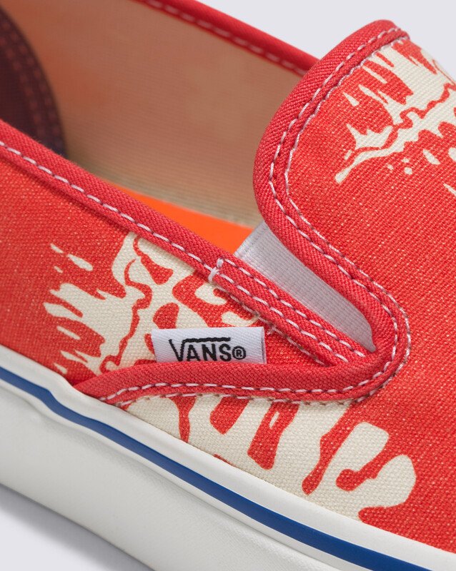 Tênis Slip-On Anaheim Factory Floral Orange