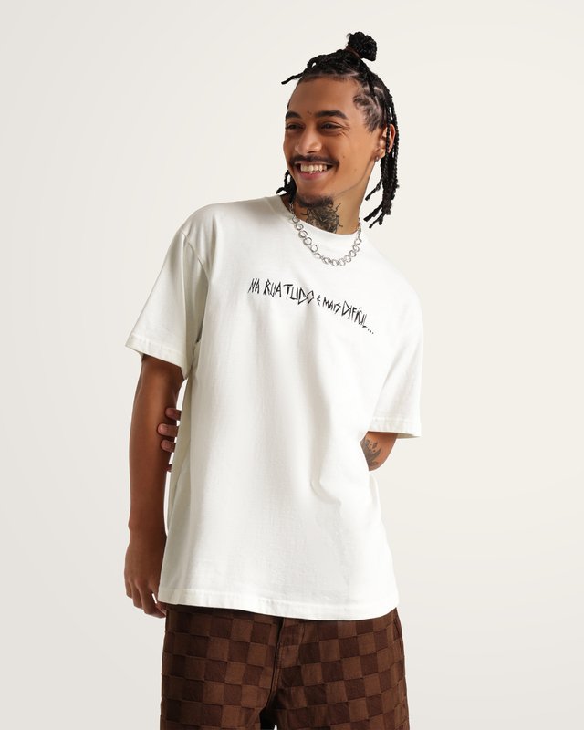 Camiseta Manga Curta Skate Br 3 Loose Marshmallow