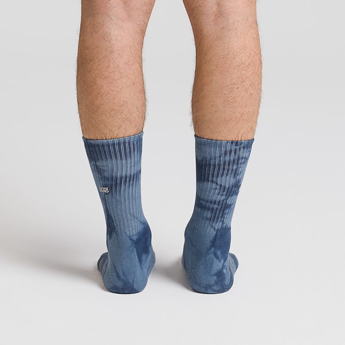 Meia Seasonal Tie Dye Crew Ii Copen Blue