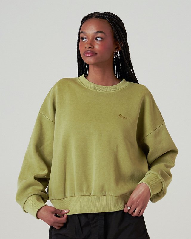 Moletom Retro Crew Burnt Gold