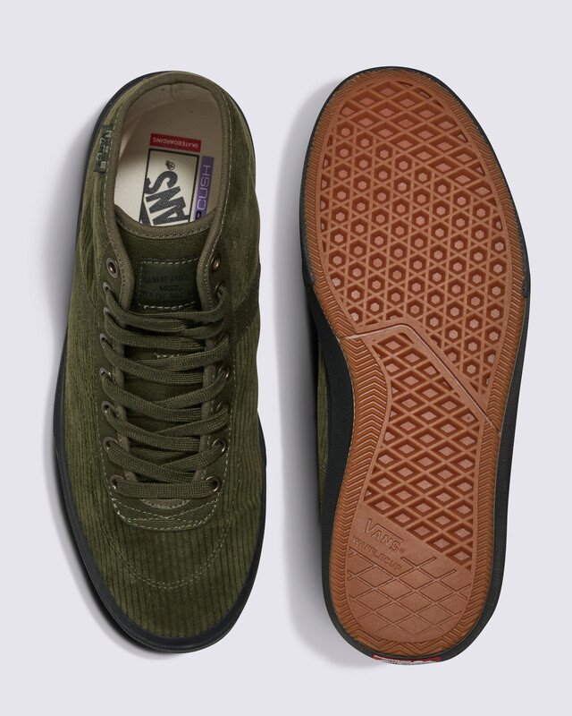 Tênis Skate Crockett High Corduroy Olive 2-Tone Olive Black