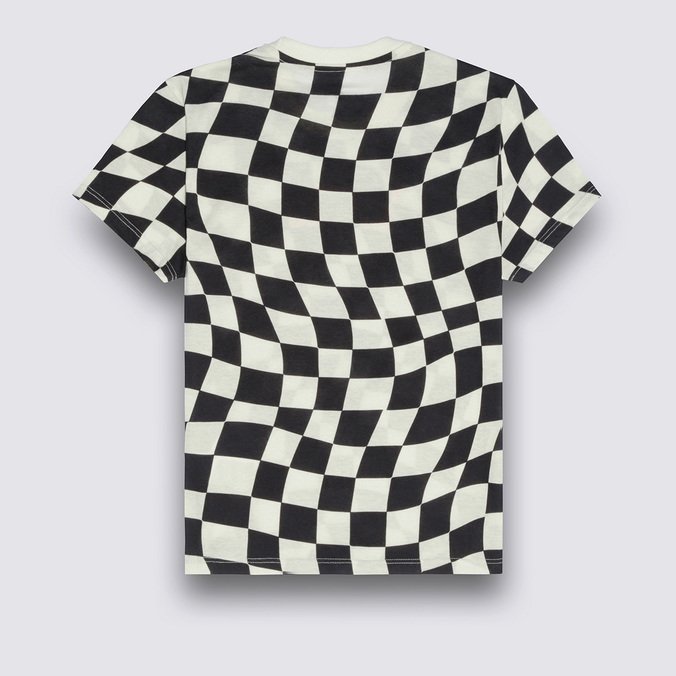Camiseta Warped 66 Checkerboard Crew Girls Warped Checkerboard Black