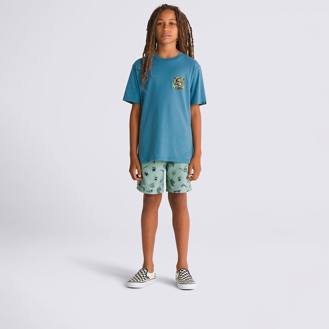 Boardshort Primary Print Elastic Iceberg Green