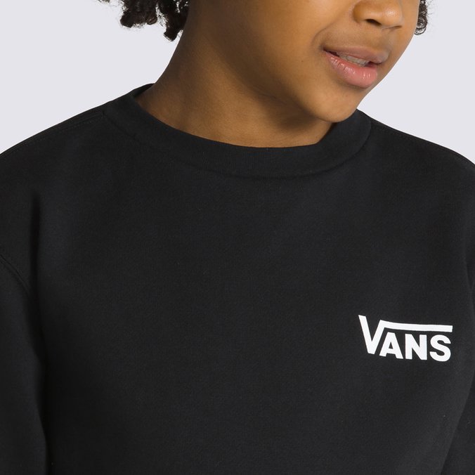 Moletom Exposition Check Crew Infantil Black