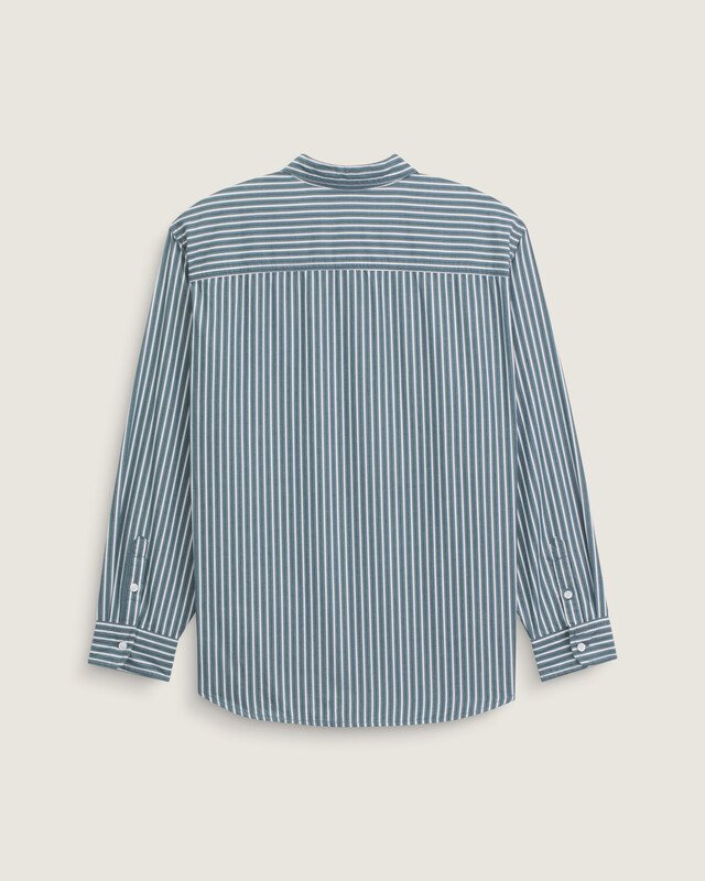 Camisa Manga Longa Lx Dobby Stripe Mystic Moss