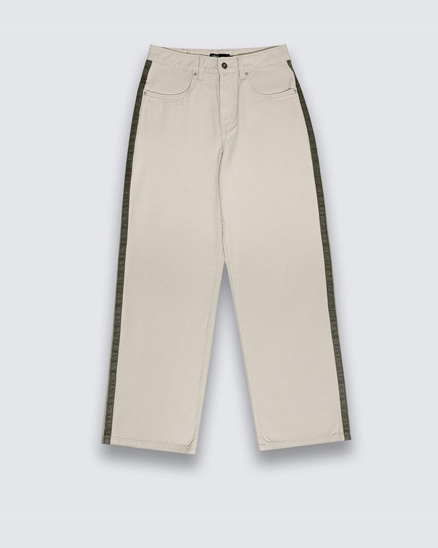 Calça Sirelle Side Stripe Puddle Oatmeal