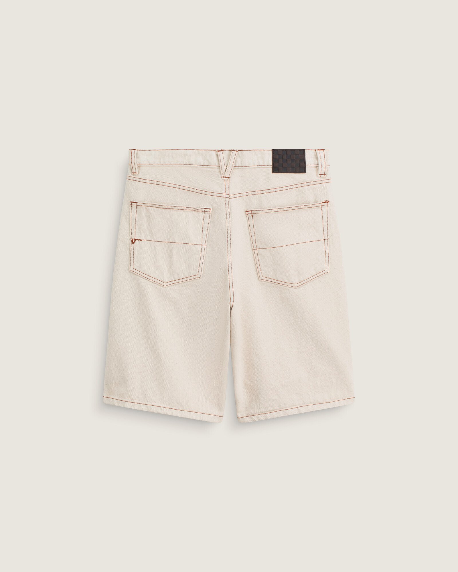 Bermuda Check 5 Baggy Denim Natural Seed | Vans