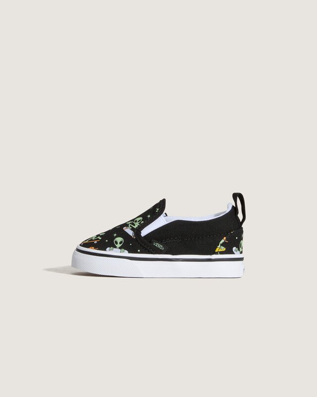 Tênis Slip-On Kids Glow Cosmic Cruisers Black Green Infantil