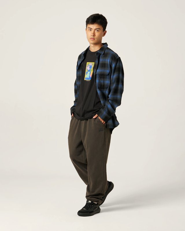 Calça De Moletom Lx Fleece Faded Black