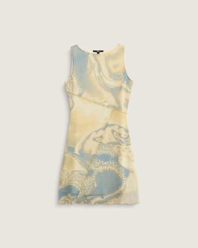 Vestido Molly Mesh Mini Dress Ss Banana Cream