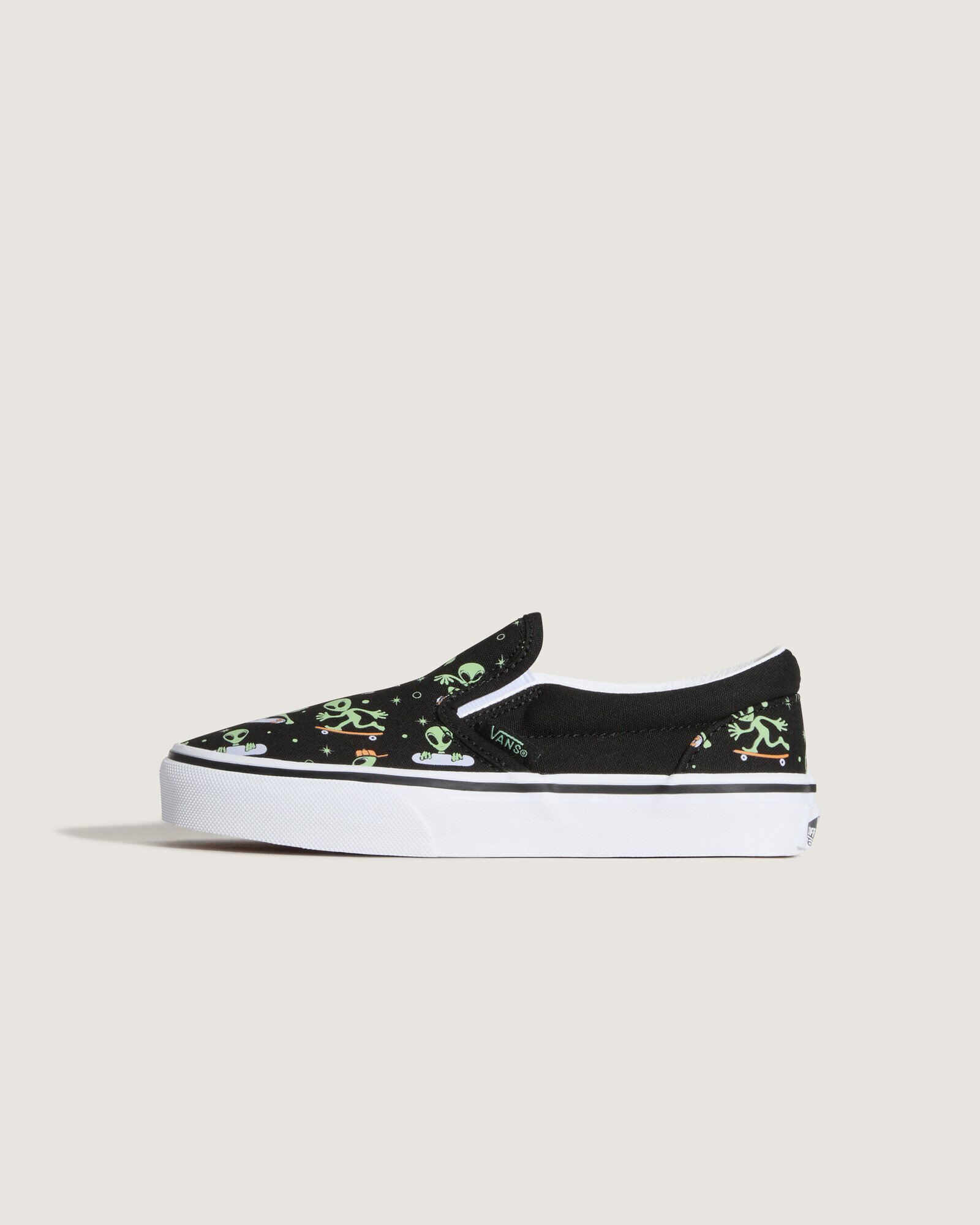 Tênis Slip-On Kids Black Green Infantil | Vans
