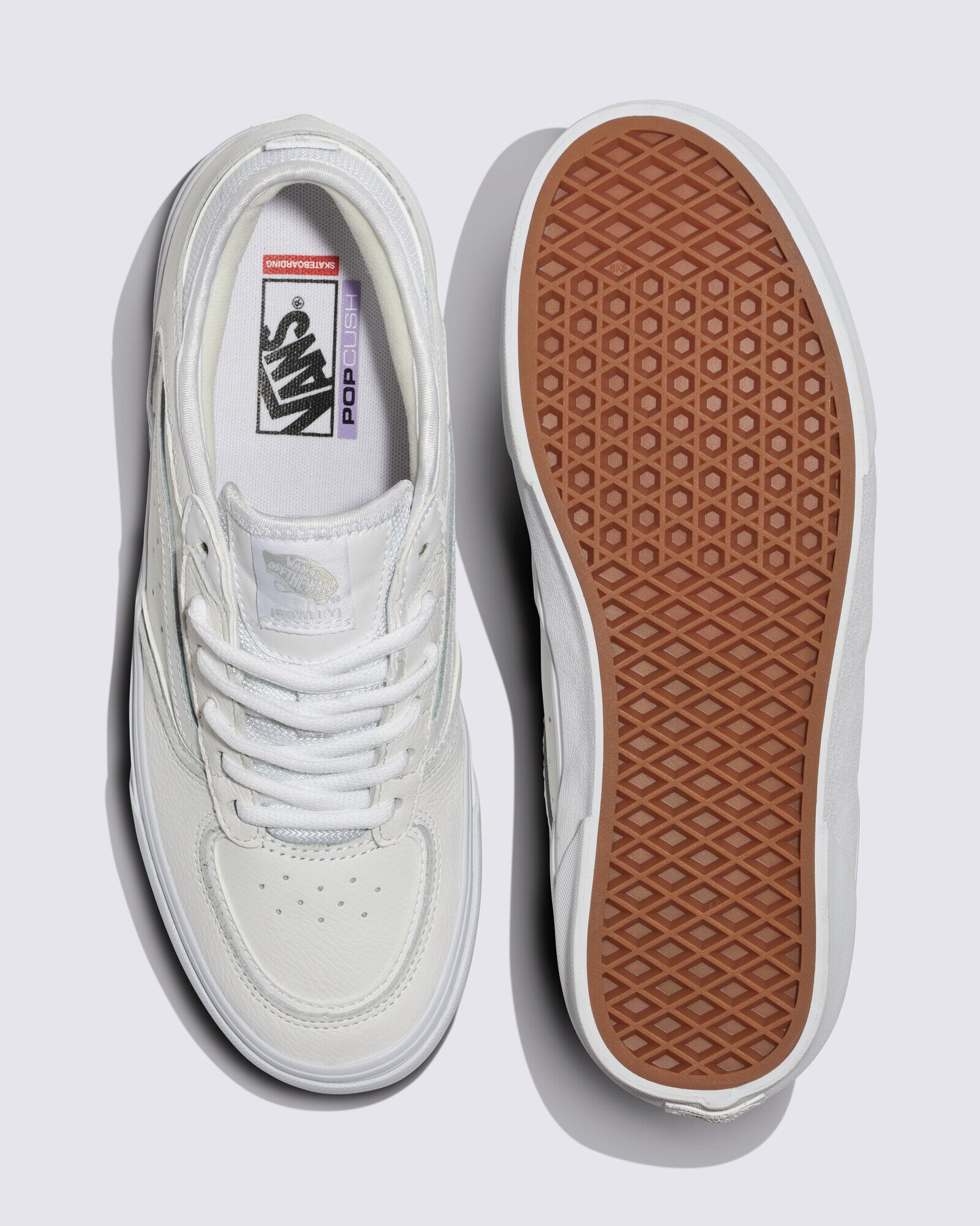 Rily ホワイト Tênis Skate Rowley Leather White White | Vans