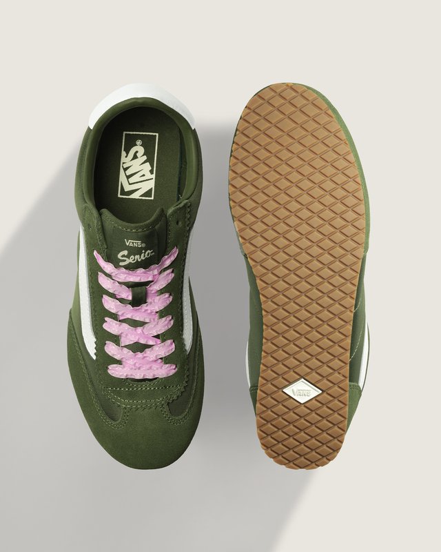 VANSスニーカー Tênis Super Lowpro Chou Lace Green Pink | Vans