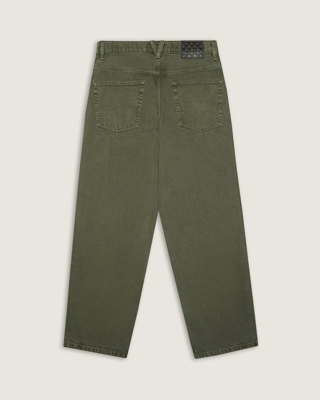 Calça Check 5 Loose Denim Mossy Olive
