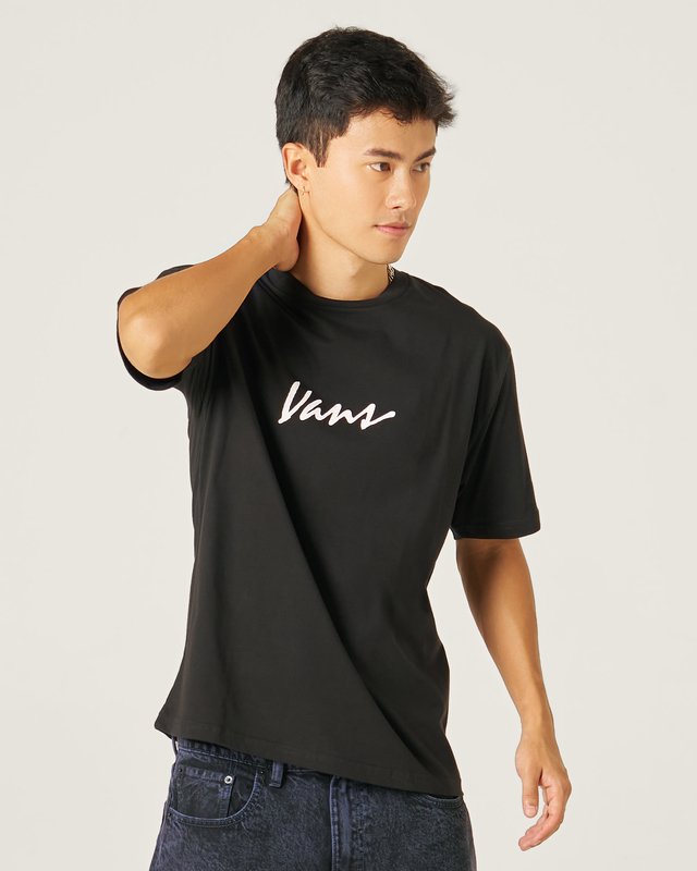Camiseta Manga Curta Classic Script  Black