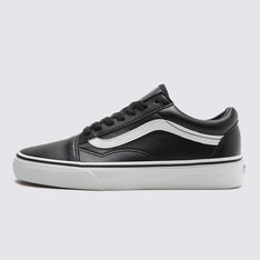 Vans old skool black and true white on sale