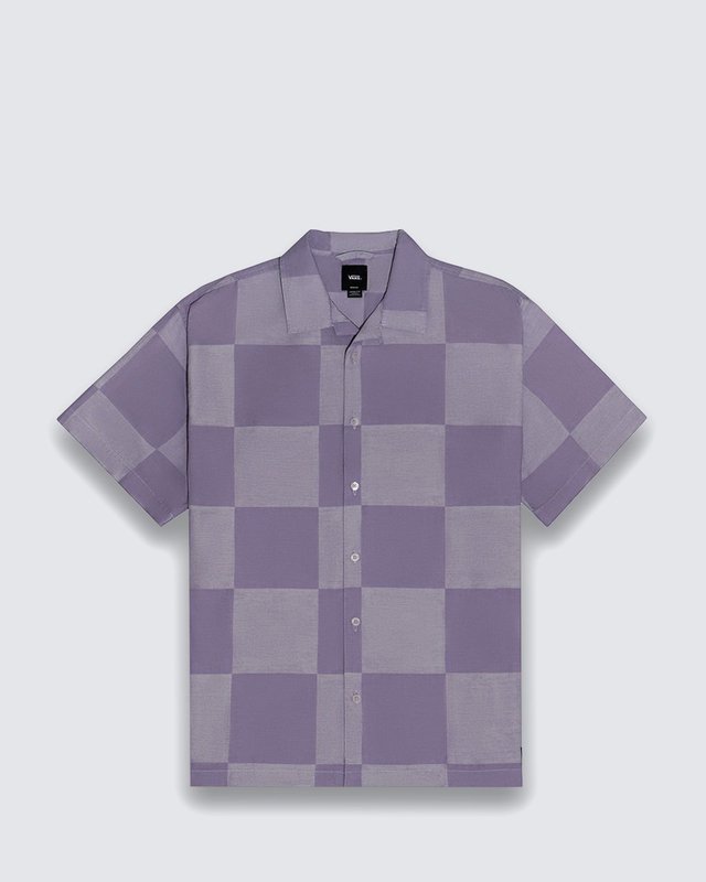 Camisa Kessler Checkerboard Ss Woven Purple Haze